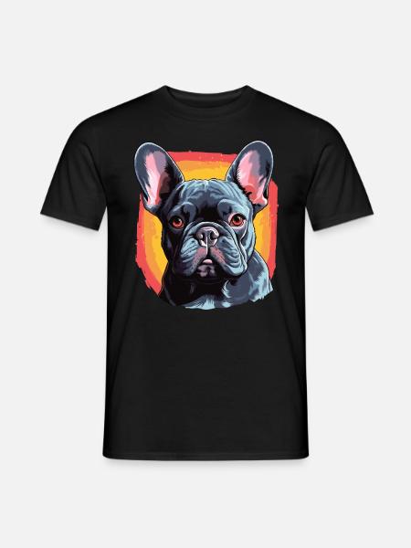 Dog French Bulldog - Men's T-Shirt - black