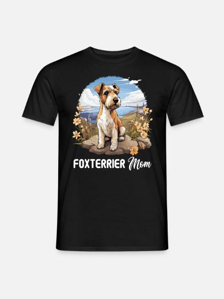 Dog Fox Terrier - Men's T-Shirt - black