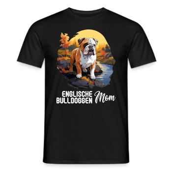 Chien Bouledogue anglais - T-shirt homme - noir - Devant - AI Model Male 178 light (178cm)