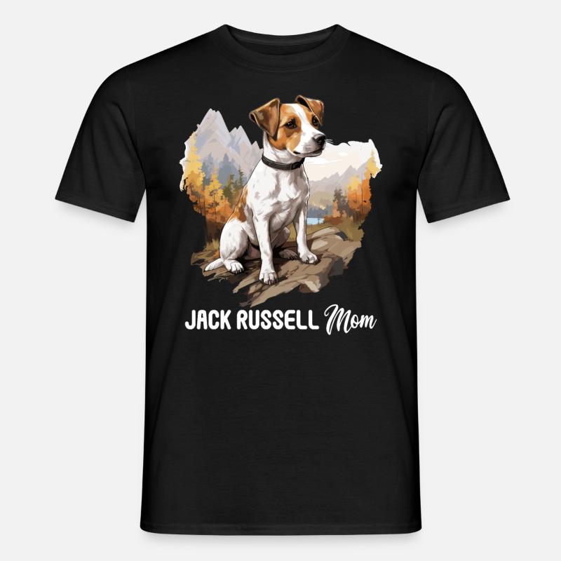Hund Jack Russell - Männer T-Shirt - Schwarz