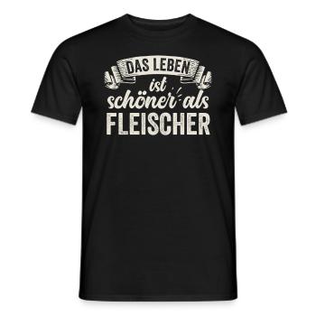 Lustige Fleischer Fleisch Wurst Metzgerei Handwerk - Männer T-Shirt - Schwarz - Vorne - AI Model Male 178 light (178cm)