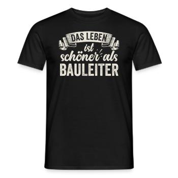 Lustige Bauleiter Baustelle Planung Organisation - Männer T-Shirt - Schwarz - Vorne - AI Model Male 178 light (178cm)