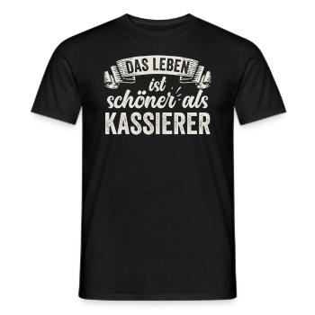 Lustige Kassierer Kasse Geld Kundenbetreuung - Männer T-Shirt - Schwarz - Vorne - AI Model Male 178 light (178cm)