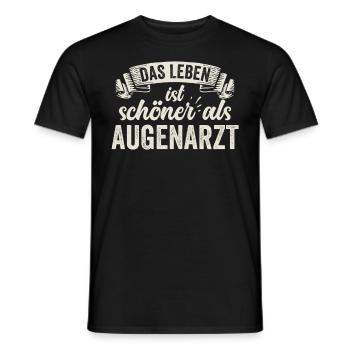 Lustige Augenarzt Sehtest Brille Kontaktlinsen - Männer T-Shirt - Schwarz - Vorne - AI Model Male 178 light (178cm)