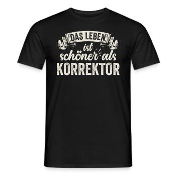 Lustige Korrektor Lektor Text Fehler Sprache - Männer T-Shirt - Schwarz - Vorne - AI Model Male 178 light (178cm)
