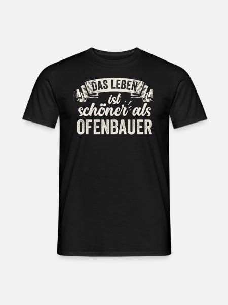Lustige Ofenbauer Kamine Feuer Spaß Handwerk - Männer T-Shirt - Schwarz