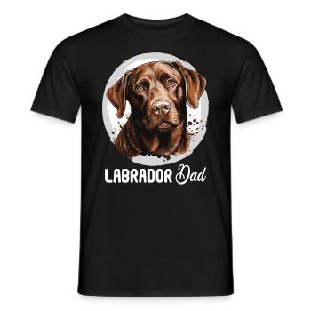 Labrador - Männer T-Shirt - Schwarz - Vorne - AI Model Male 178 light (178cm)
