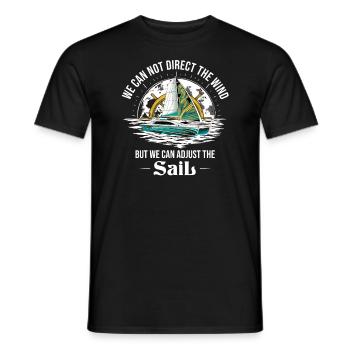 Catamaran-Boot Segelboot Segeln Segler - Männer T-Shirt - Schwarz - Vorne - AI Model Male 178 light (178cm)