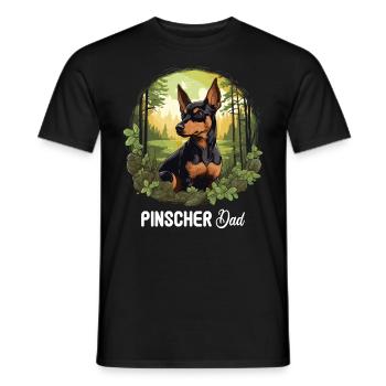 Pinscher - Men's T-Shirt - black - Front - AI Model Male 178 light (178cm)