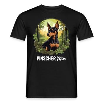 Pinscher - Men's T-Shirt - black - Front - AI Model Male 178 light (178cm)
