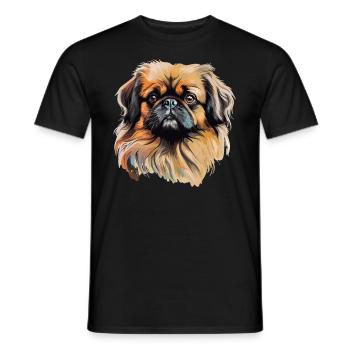 Pékinois - T-shirt homme - noir - Devant - AI Model Male 178 light (178cm)