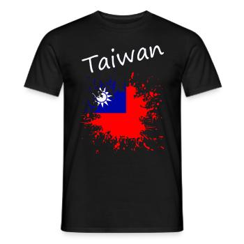 Taiwan - Männer T-Shirt - Schwarz - Vorne - AI Model Male 178 light (178cm)