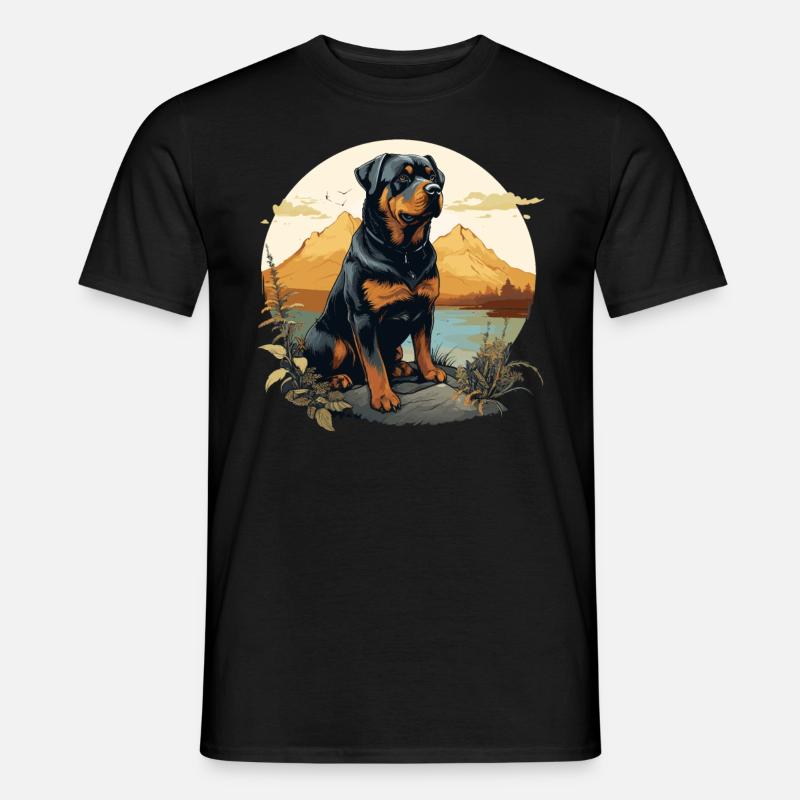 Rottweiler - Miesten T-paita - musta