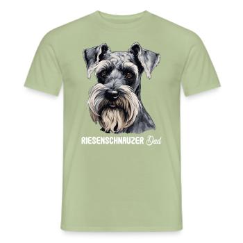 Riesenschnauzer - Männer T-Shirt - Sage - Vorne - AI Model Male 178 light (178cm)