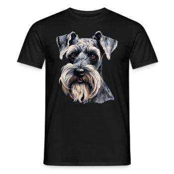Giant Schnauzer - Men's T-Shirt - black - Front - AI Model Male 178 light (178cm)