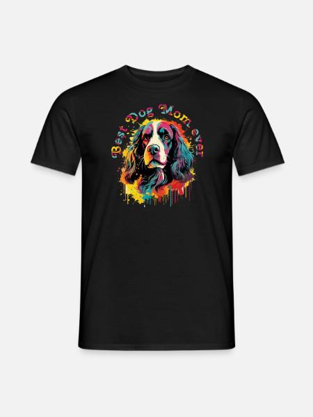 Hunde-Mama Hunderasse Englisch Springer-Spaniel - Männer T-Shirt - Schwarz