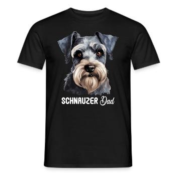 Schnauzer - Männer T-Shirt - Schwarz - Vorne - AI Model Male 178 light (178cm)