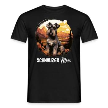 Schnauzer - Männer T-Shirt - Schwarz - Vorne - AI Model Male 178 light (178cm)