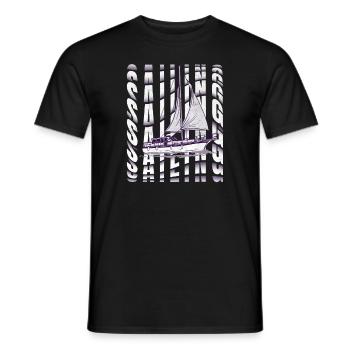 Segler Segelboot Segelschiff Segelyacht - Männer T-Shirt - Schwarz - Vorne - AI Model Male 178 light (178cm)