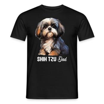 Shih Tzu - Männer T-Shirt - Schwarz - Vorne - AI Model Male 178 light (178cm)