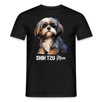 Shih Tzu - Männer T-Shirt - Schwarz - Vorne - AI Model Male 178 light (178cm)