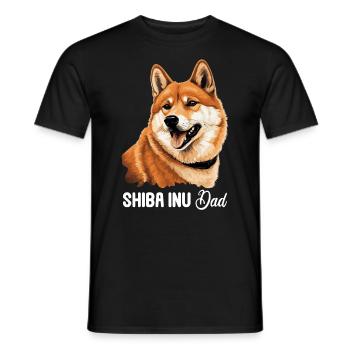 Shiba Inu - Men's T-Shirt - black - Front - AI Model Male 178 light (178cm)