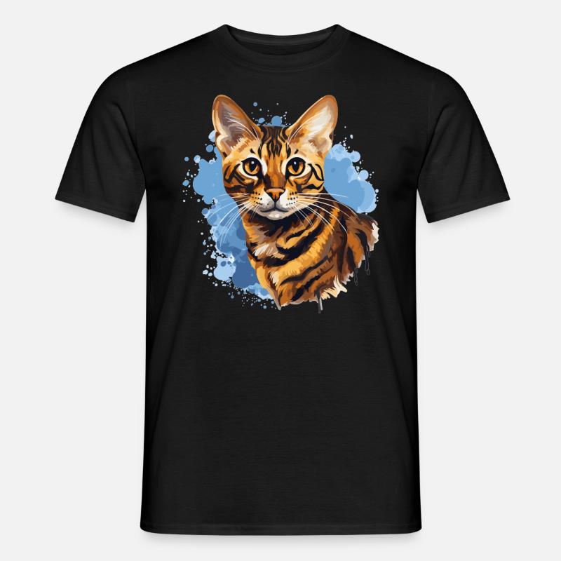 Bengal Cat - Männer T-Shirt - Schwarz
