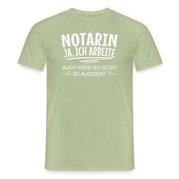 Lustige Recht Verträge Dokumente Spruche Arbeit - Männer T-Shirt - Sage - Vorne - AI Model Male 178 light (178cm)
