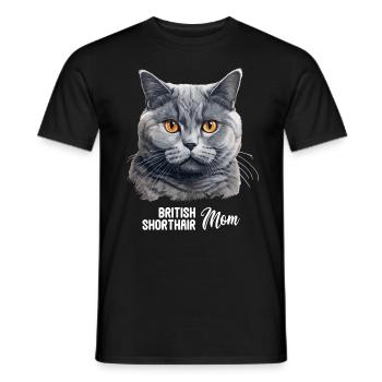 British Shorthair - T-shirt homme - noir - Devant - AI Model Male 178 light (178cm)