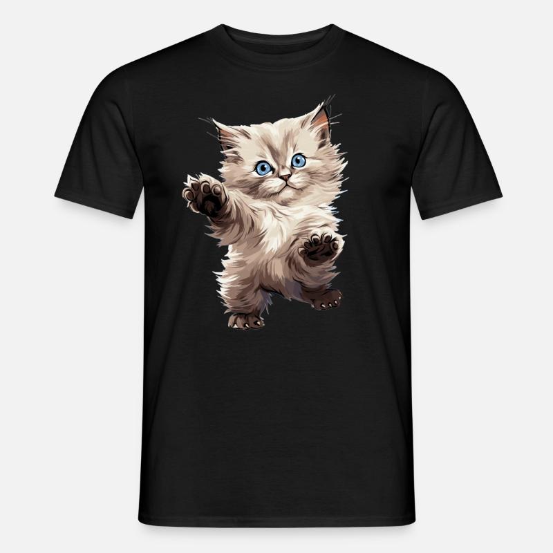 Ragdoll - Männer T-Shirt - Schwarz