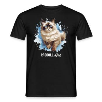 Poupée de chiffon - T-shirt homme - noir - Devant - AI Model Male 178 light (178cm)