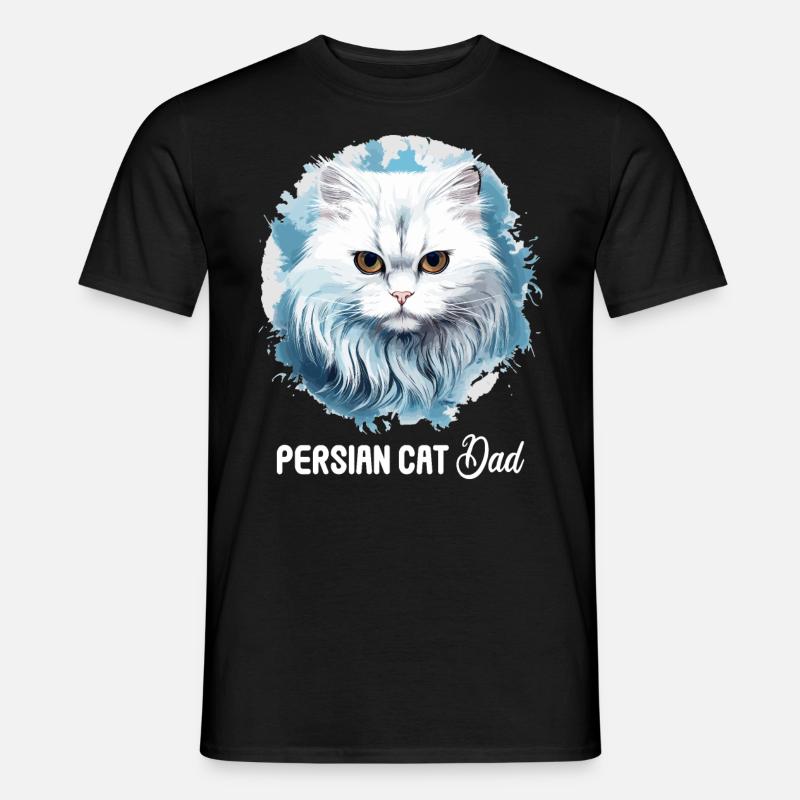 Chat persan Perser Katze - T-shirt homme - noir