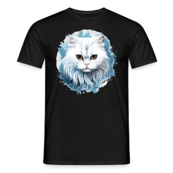 Persian Cat Perser Katze - Männer T-Shirt - Schwarz - Vorne - AI Model Male 178 light (178cm)