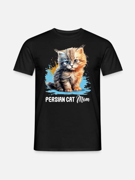 Persian Cat Perser Katze - Men's T-Shirt - black