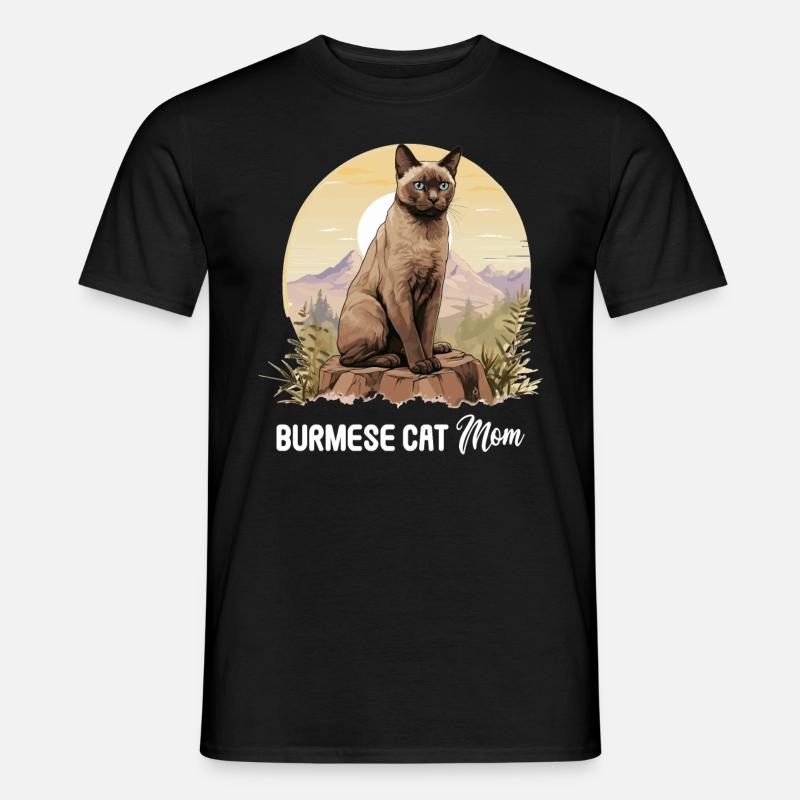 Chat birman Birmanie Katze - T-shirt homme - noir