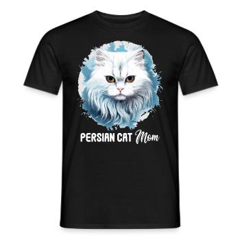 Persian Cat Perser Katze - Männer T-Shirt - Schwarz - Vorne - AI Model Male 178 light (178cm)