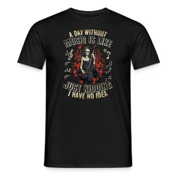 Violoncelliste Musicien Musique Dictons Drôles - T-shirt homme - noir - Devant - AI Model Male 178 light (178cm)