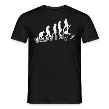 Gitarristen E-Gitarren Akustik-Gitarre Damen - Männer T-Shirt - Schwarz - Vorne - AI Model Male 178 light (178cm)