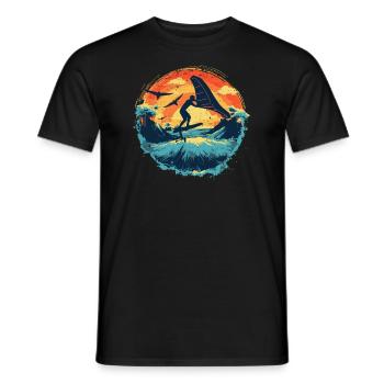 Wingfoil Surfer Planches de Wingfoil Hydrofoil - T-shirt homme - noir - Devant - AI Model Male 178 light (178cm)
