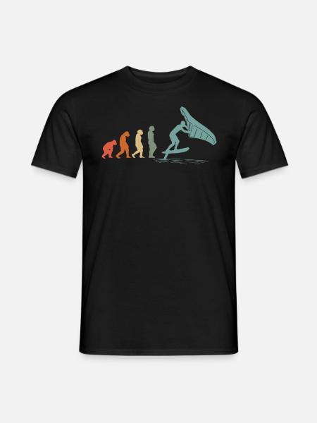 Planche de wingfoil Surfer Wingfoil Vintage - T-shirt homme - noir