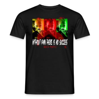 Encré Personnes Tatouées Tatouage Couleur Maquillage Pin Up - T-shirt homme - noir - Devant - AI Model Male 178 light (178cm)