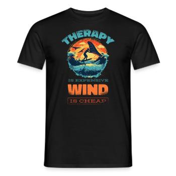 Wingfoil Surfer Accessoires de wingfoil Wing-foil - T-shirt homme - noir - Devant - AI Model Male 178 light (178cm)