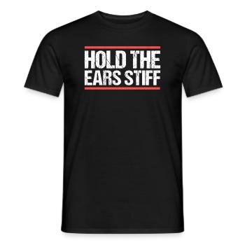 Tenir les oreilles raides Denglisch - T-shirt homme - noir - Devant - AI Model Male 178 light (178cm)