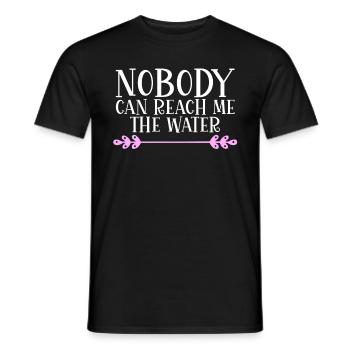 Personne ne peut m’atteindre l’eau Denglisch - T-shirt homme - noir - Devant - AI Model Male 178 light (178cm)