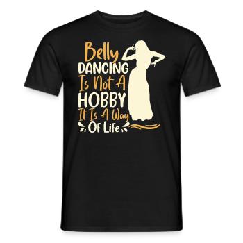 Swing Dance Quotes Funny Dancer Raqs sharqi Salsa - Men's T-Shirt - black - Front - AI Model Male 178 light (178cm)