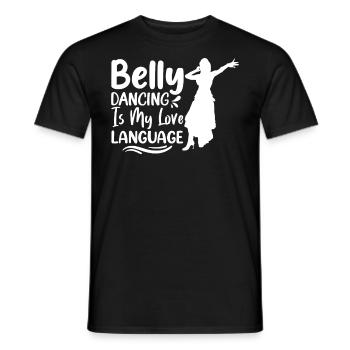 Raqs sharqi Dance Quotes Funny Dancer Swing Salsa - Men's T-Shirt - black - Front - AI Model Male 178 light (178cm)
