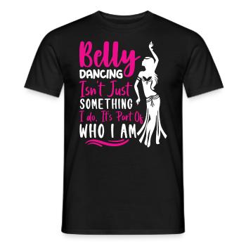 Funny Dance Quotes Funny Dancer Raqs sharqi Swing - Men's T-Shirt - black - Front - AI Model Male 178 light (178cm)