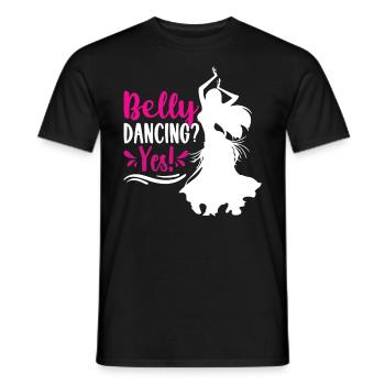 Funny Dance Quotes Funny Dancer Raqs sharqi Swing - Men's T-Shirt - black - Front - AI Model Male 178 light (178cm)
