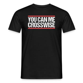 Vous pouvez me croiser Denglisch - T-shirt homme - noir - Devant - AI Model Male 178 light (178cm)