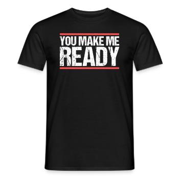 Tu me prépares Denglish - T-shirt homme - noir - Devant - AI Model Male 178 light (178cm)